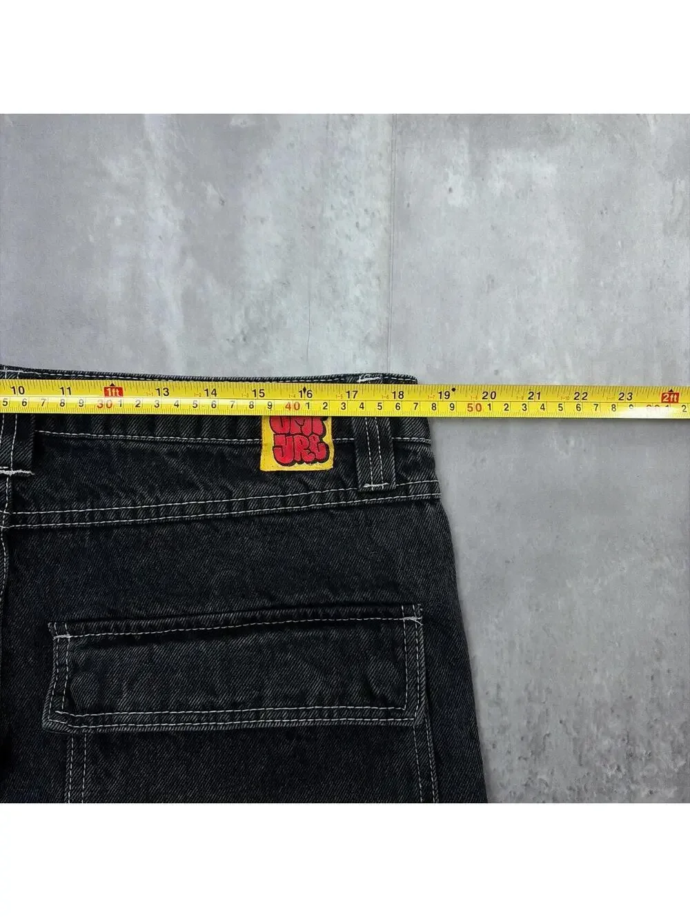 Y2K Black Empyre Grunge Baggy Skater Cargo Denim Jeans